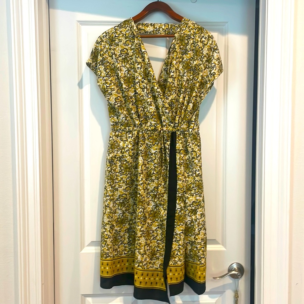 Taillissime Dress by La Redoute California in Yellow Black and White